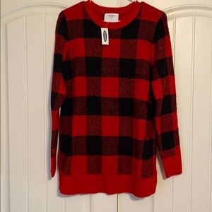 Old Navy Buffalo Check Women’s Maternity Sweater M